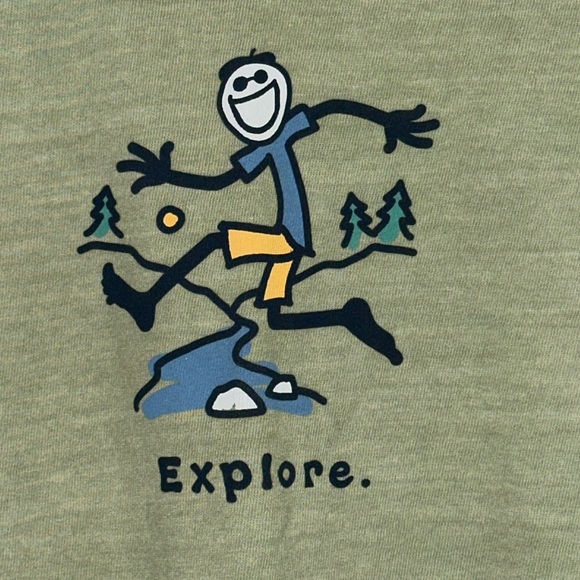 NWT Crusher Explore Good Kids by Life Is Good S/S  T-Shirt Explore XL Boys 12-14 - Picture 1 of 11